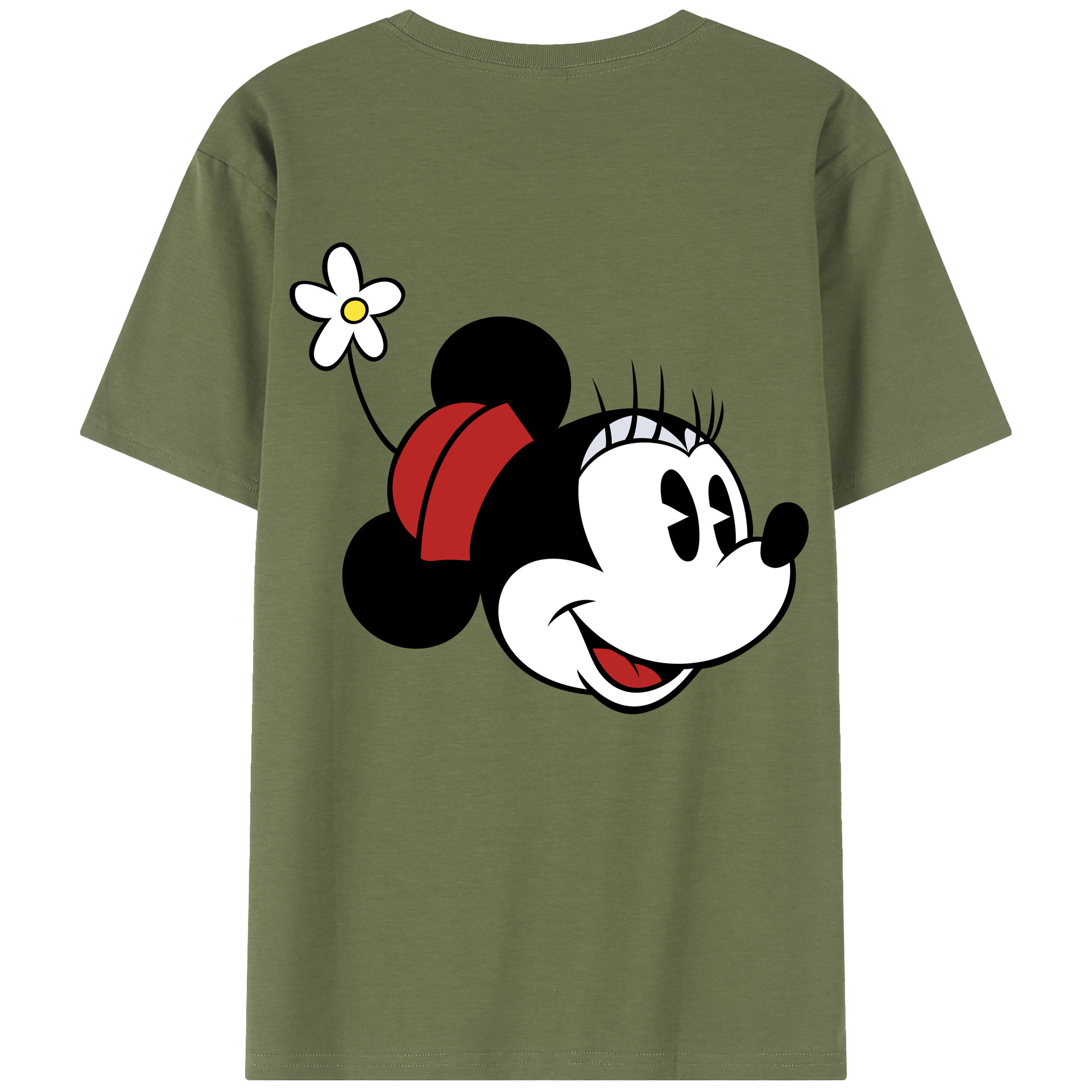 （画像用） ミッキーマウス Mickey Mouse 綿100％半袖Tシャツ（背面プリント）